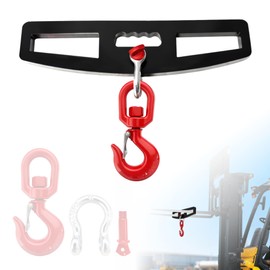 Heavy Duty Forklift Lifting Hook 6600LBS 3Ton 360° Swivel Fork Attachment