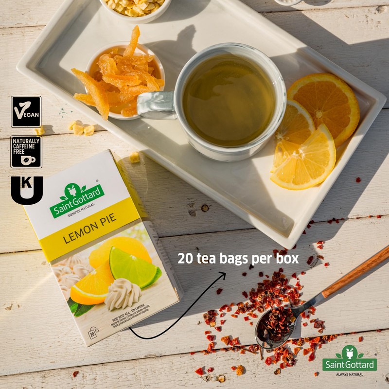 Saint Gottard Lemon Pie Herbal Tea – Dessert-Inspired Infusion with