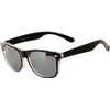 OWL Retro Two -Tone Vintage Sunglasses Silver Light Mirror Lens