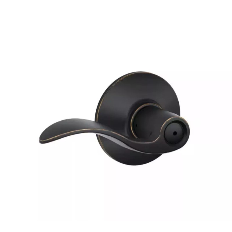 Schlage Accent Aged Bronze Bed & Bath Door Handle