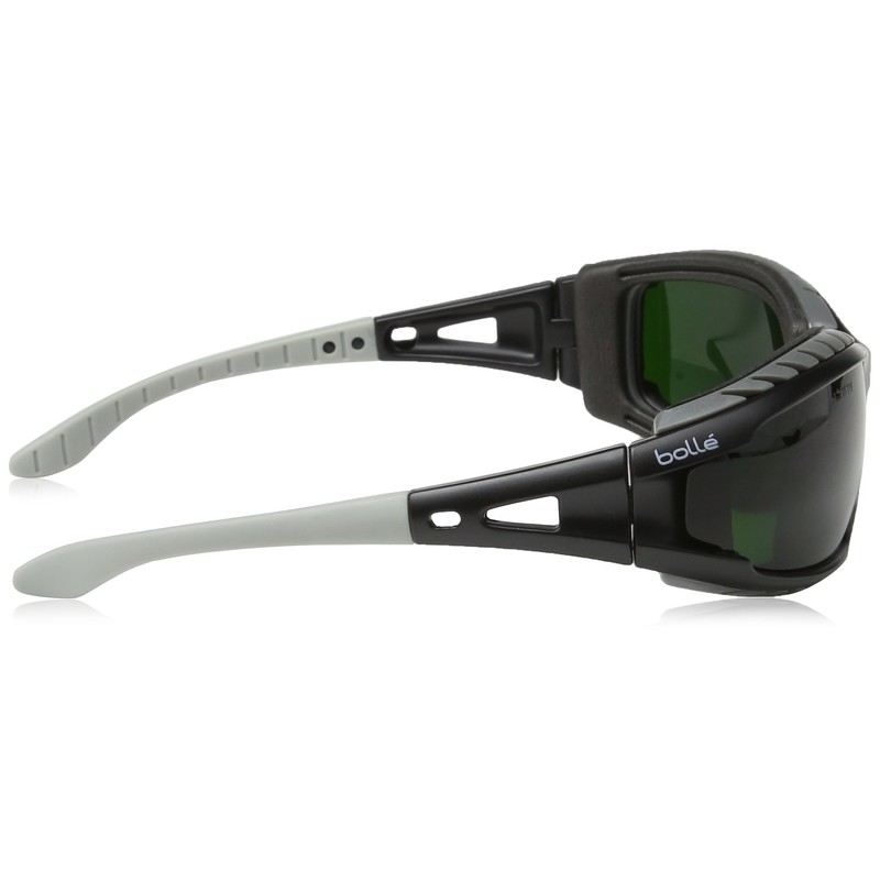 Bolle TRACWPCC5 Tracker Glasses Nylon Welding Shade Anti-Scratch Lens, Black