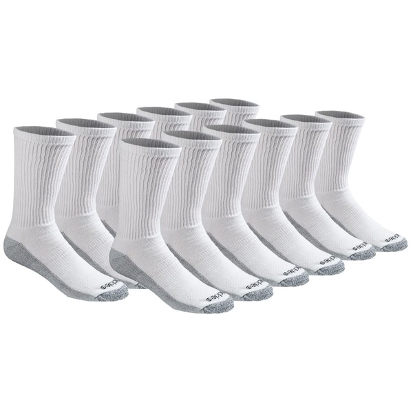 Dickies Men's Dri-Tech Moisture Control Crew Socks, Available in M-XXL