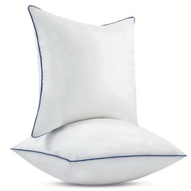 Ichrysania 20x20 Pillow Inserts Set of 2 with 100% Cotton Cover Couch Pillows Bed Pillows Throw 20 Pillow Inserts Sofa Chair Pillows Square Decorative Pillows