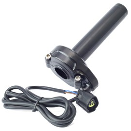 Dusledel Black Paint Version Carbon Fiber Twist Throttle Handle with Cable Rolling Bearing Replacement for Surron X X160 X260(2019-2024) for Light Bee for Sur Ron S Electrice Dirt Bike