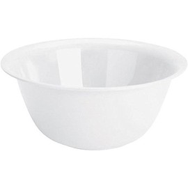 Sterilite Plastic Bowl 6 Qt. White Bulk 2 pack