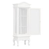 1:12 Doll House Miniature Cabinet Wooden Simulation White Arc Roof