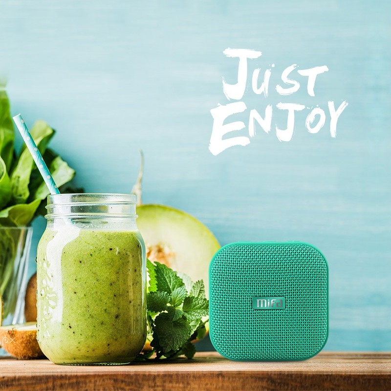 MIFA A1 Green Bluetooth Speaker, IP56 Dustproof, Waterproof, Bath, Compact,