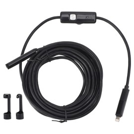 Inspection Camera 16.4ft IP67 Waterproof 2X 2MP USB Type C Endoscope Camera with 8 LED Light for IOS