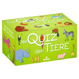 moses. 90153 Quiz, Children's Knowledge Quiz with 100 Exciting Animal Questions, Knowledge Game about the Realm of Animals, Guessing Game for Clever Kids and Animal Friends from 8 Years, M