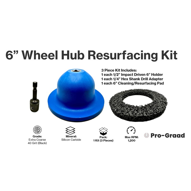 Pro-Graad 6” Professional Brake Hub Cleaning & Resurfacing Kit –