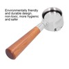 Coffee Bottomless Portafilter Handheld Stainless Steel Bottomless Filter for HouseholdRosewood