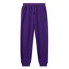 Kid Nation Kids Sweatpants Unisex Soft Brushed Fleece Casual Pull On Jogger with Pockets for Boys or Girls Size 5 6 Purple 02