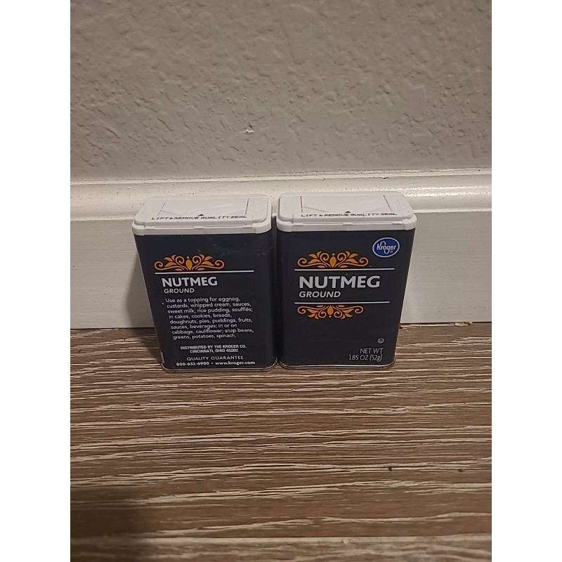 Kroger Nutmeg Ground/ Nuez Moscada Molida 1.85 oz (52g) each