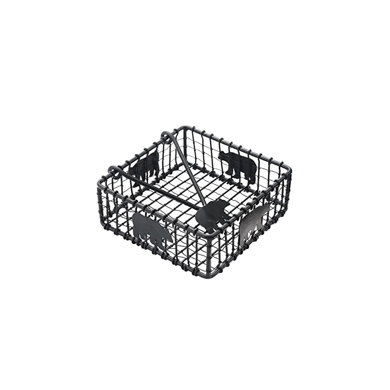 Lodge Black Bear Wire Beverage Napkin Holder