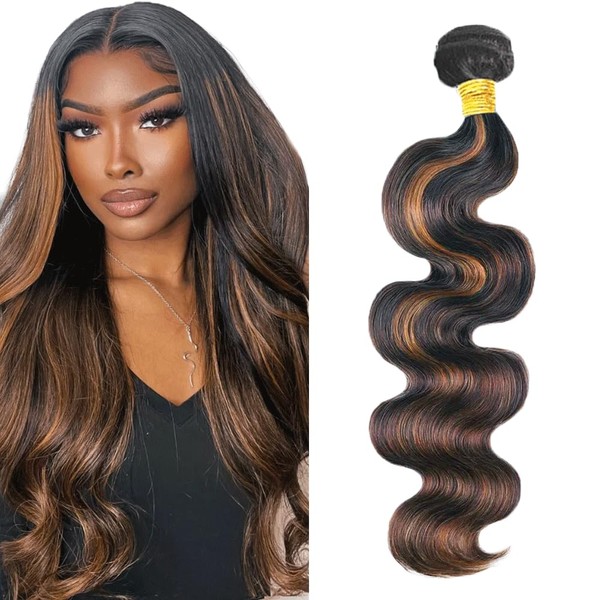 P1B30 Bundle Highlight Body Wave Human Hair Bundles 1B30 Ombre