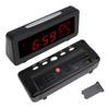 LED Clock Natural Sound Time Date Temperature Display Glowing Digital