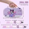 HYPERCASE Cute Switch OLED Carrying Bag Purple Bunny for Console&Accessories,