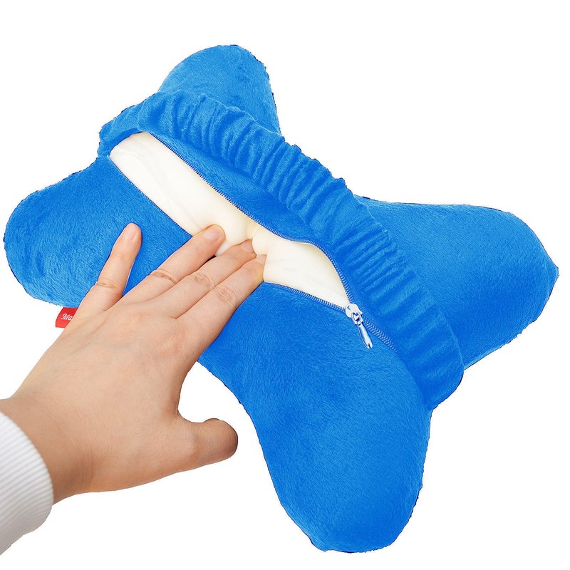 Bookishbunny Dog Bone Shaped Travel Neck Pillows Memory Foam Car