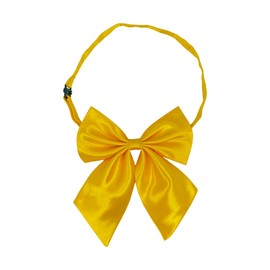 AUSUAYA Women Silk Uniform Bow Tie, Cute Anime Bowtie For School Girls Necktie/Cosplay/Goth/Valentine Party GB-B1 (Gold)