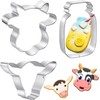 Cows Cookie Cutters Set 2 Styles Metal Cows Head Cookie