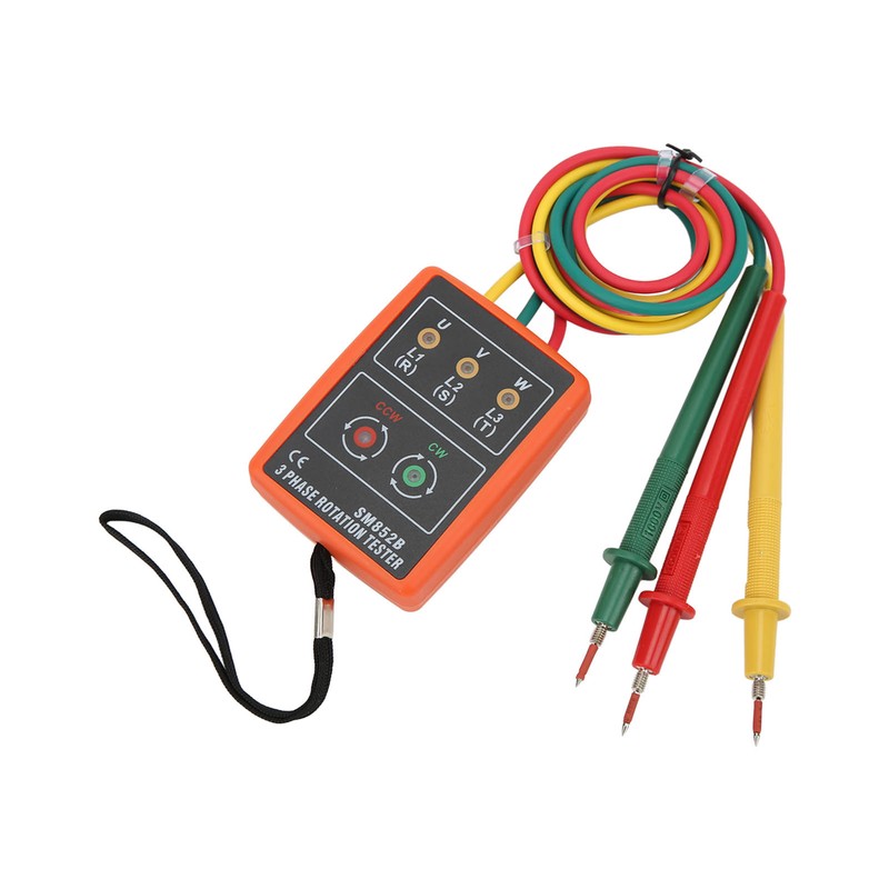SM852B 3 Phase Rotation Tester Digital 3 Phase Rotation Meter