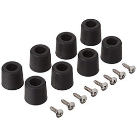 8 Large Extra Tall #2 w/Screws - 1" H X 1.10" W Round Rubber FEET Bumpers - Made in USA - Non Marking - Perfect for Furniture, Sofas, Tables, Chairs, Desks, Benches, Chests & Other Large Items.
