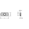 20 Pack 5/16-18 Spot Weld Nuts - Double Tab -