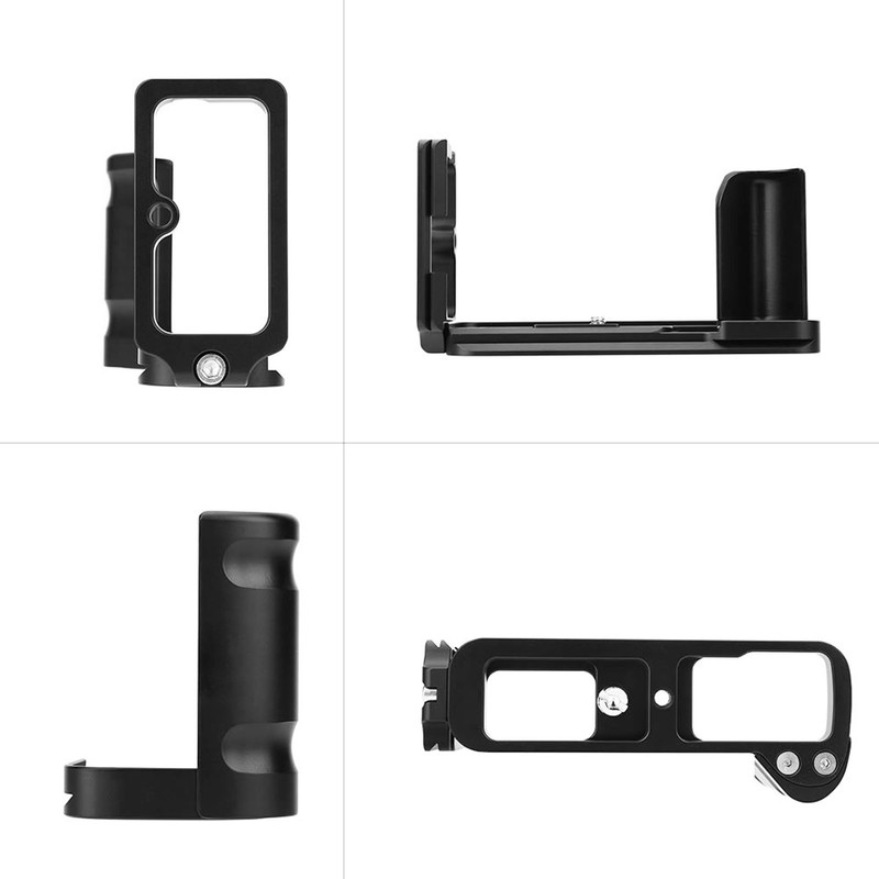 L Shaped Vertical Quick Release Plate Bracket Hand Grip Holder