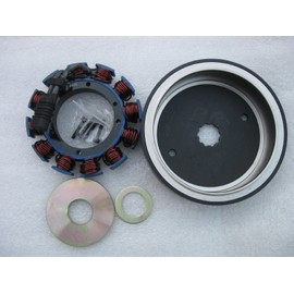32AMP Stator & Rotor for Harley EVO 1989-1996 FLT FLH Models (except EFI), 1989-1999 Softail, 1991-1998 Dyna, 1989-1994 FXR with sealed magnet rotor Does not fit Sportster models.