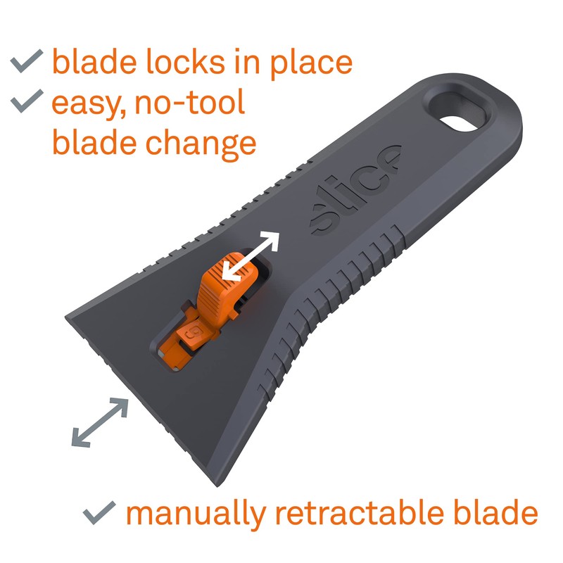 Slice 10591 Manual Utility Scraper, Locking Ceramic Blade, Rust Free,