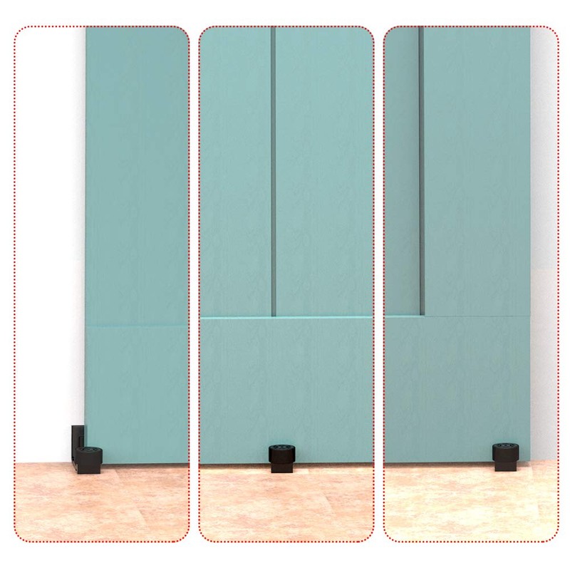 CCJH Sliding Door Floor Guide Adjustable Floor Roller Guide Sliding