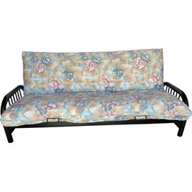 D&D Futon Furniture Mattress Covers, Slipcovers, Bed Covering, 100% Cotton (Twin, Full, Queen) (Flower #17, Chair Splits 6 x 28 x 54 & 6 x 21 x 28)
