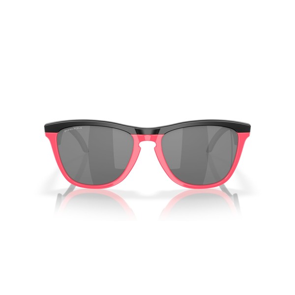 Oakley Unisex's Oo9289 Frogskins Hybrid Sunglasses, Matte Black/Neon Pink/Prizm Black,