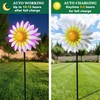 Decorative Metal Garden Daisy Wind Spinner, Decorative Garden Stakes, Daisy