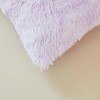 ERLOXO Shaggy Tie Dye Purple Pillow Cover, Ultra Soft Fuzzy