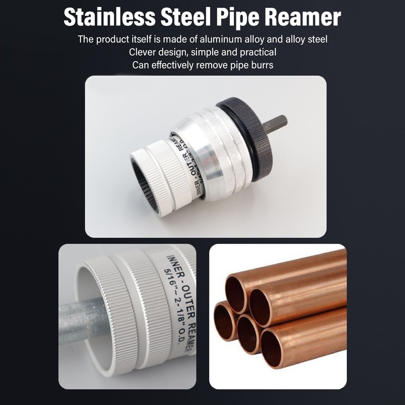Pipe Tubing Reamer Robust Stainless Steel Pipe Reamer Connector Tube