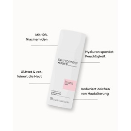 Skincerely Yours Smoothing Serum 50 ml I With 10% Niacinamide and Hyaluronic Acid Complex I Against Wrinkles, Enlarged Pores, Hyperpigmentation and Age Spots I Anti-Ageing I Vegan & Cruelty Free