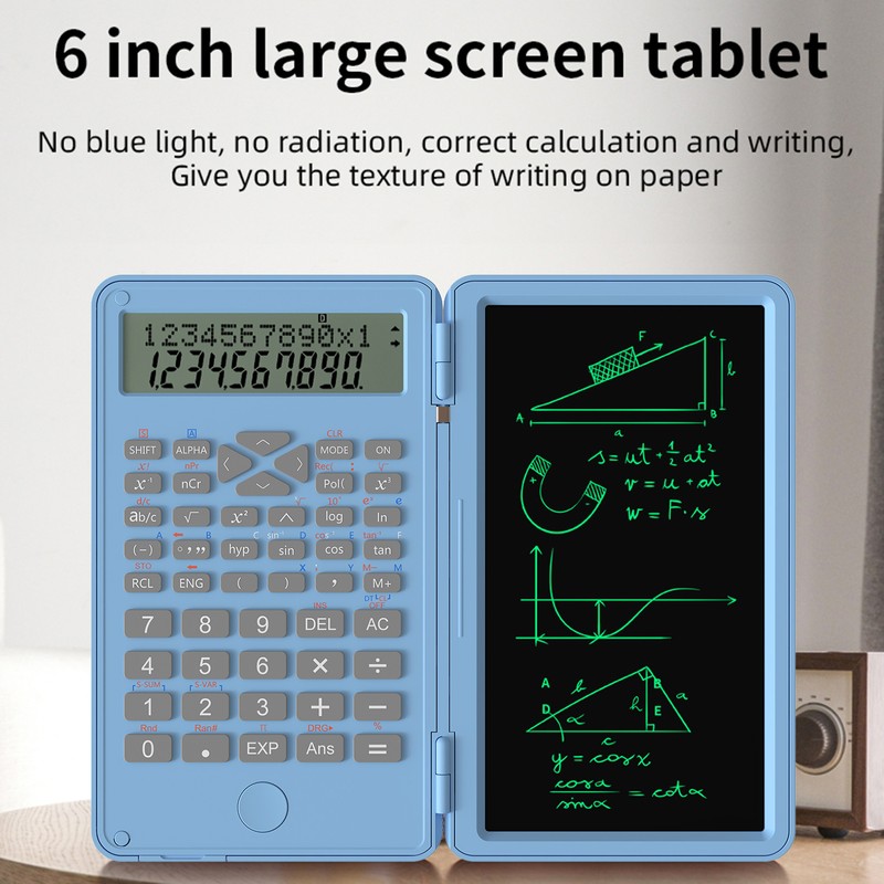 Scientific Calculator with Erasable Writing Board 240 Functions 2 Line