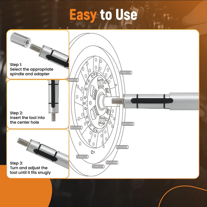 maXpeedingrods Universal Clutch Alignment Tool Kit, 11PCS Clutch Disc Centering