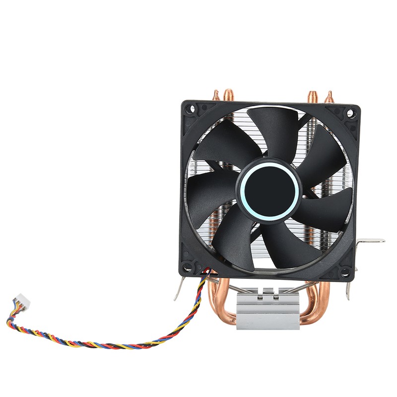 CPU Fan 4 Pin Connector Down Blow 2 Brass Pipe