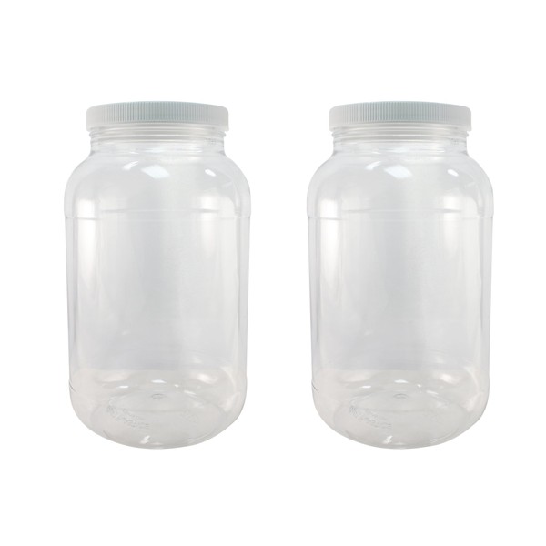 Pinnacle Mercantile 1 Gallon Plastic Jars with Screw on Lined