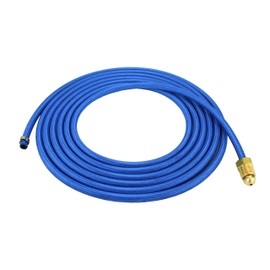 Water Hose for 20 Series Water-Cooled TIG Torches - 12.5 Feet - Super Flex Blue Braided - Model 45V07-R