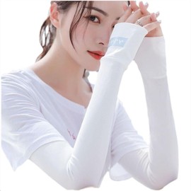 Showhandwinner: Sun Protection Sleeve Cover, Arm Cover, Protects Against UV Rays, Unisex, Cool and Comfortable Ice Refreshing, Long Term, 1 Set of 2 Devices, Can Be Put Out Thumbs, Sun Protection