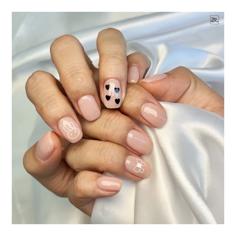 Dara Beauty 2024 June Art of the MonthBlack Rabbit Nail❣