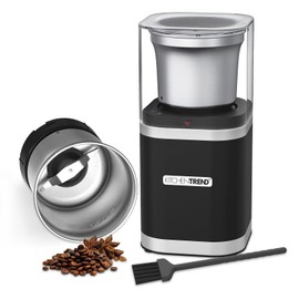 KITCHENTREND Coffee Bean Grinder Electric, Espresso Grinder for Home Use with Removable Stainless Steel Bowl, 12-Cups Coffee Bean Capacity w/Cleaning Brush (Black)