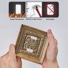 Moslion Brown Wood Pattern 2-Gang Toggle Wall Plate Wooden Door
