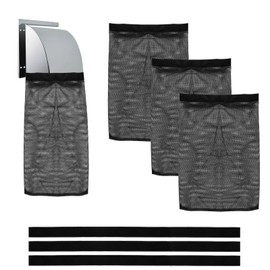 3 PCS Dryer Vent Lint Bags, Lint Catcher for Dryer，indoor Vent Lint Trap, Suitable for Outdoor Dryer Vents Capturing Lint and Dust (Black)