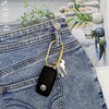 PPFISH Durable Brass Screw Lock Clip Key Chain Ring, Simple