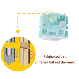 Gateron Jade Series 3.0 Yellow Keyboard Switch,Linear 3Pin 50gf Dual Stage Spring,Pre-Lubricated Switches,for MX Gaming Mechanical Keyboards(Yellow,90Pcs)