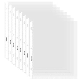Sheet Protectors - 50 Sheets 4 mils Strong Extra Heavyweight Clear Top Load 8.5 x 11 Inch Highlight Transparent Acid-Free for 3 Ring Binder OS0150
